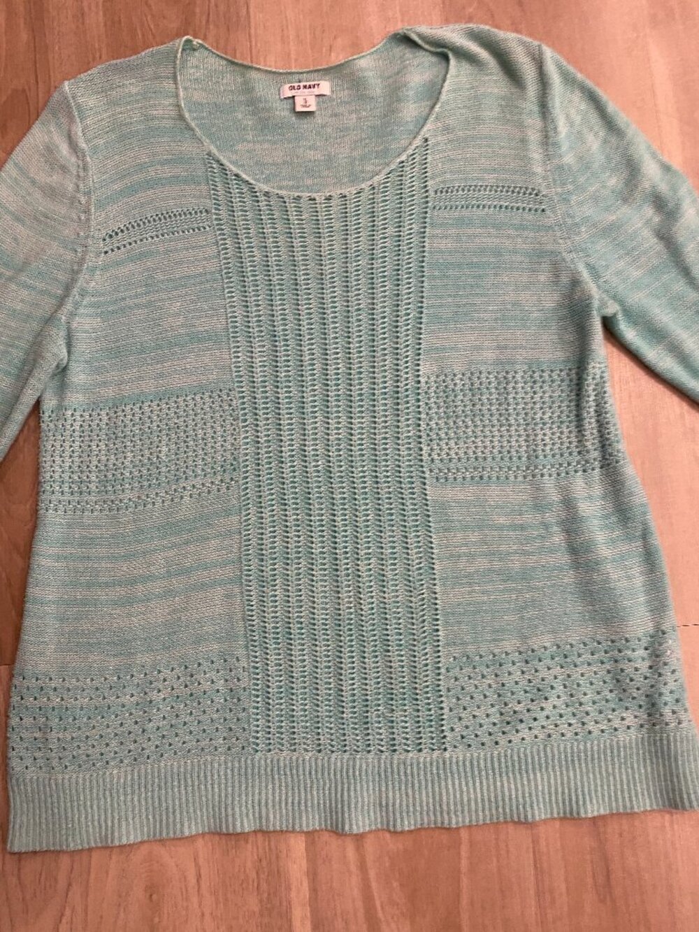 Coastal Grandma Called... She Wants Her Sweater Back 🌊 | Old Navy Aqua Knit XL
